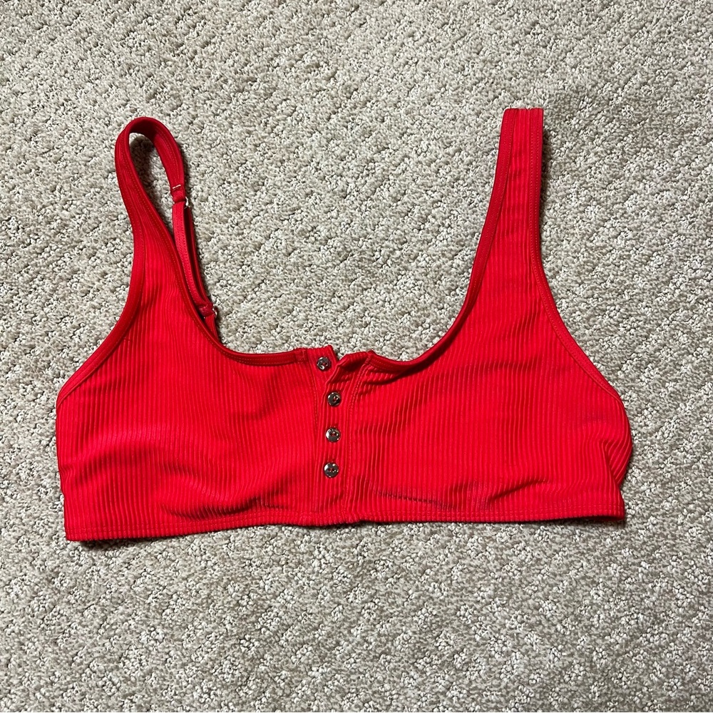 Frankie's Bikinis Red Bikini Top